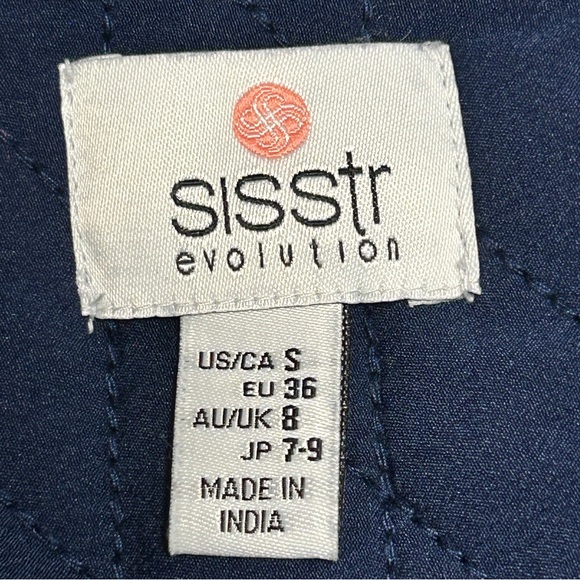Sisstr Evolution Blue and White Gingham Shacket - Picture 9 of 11